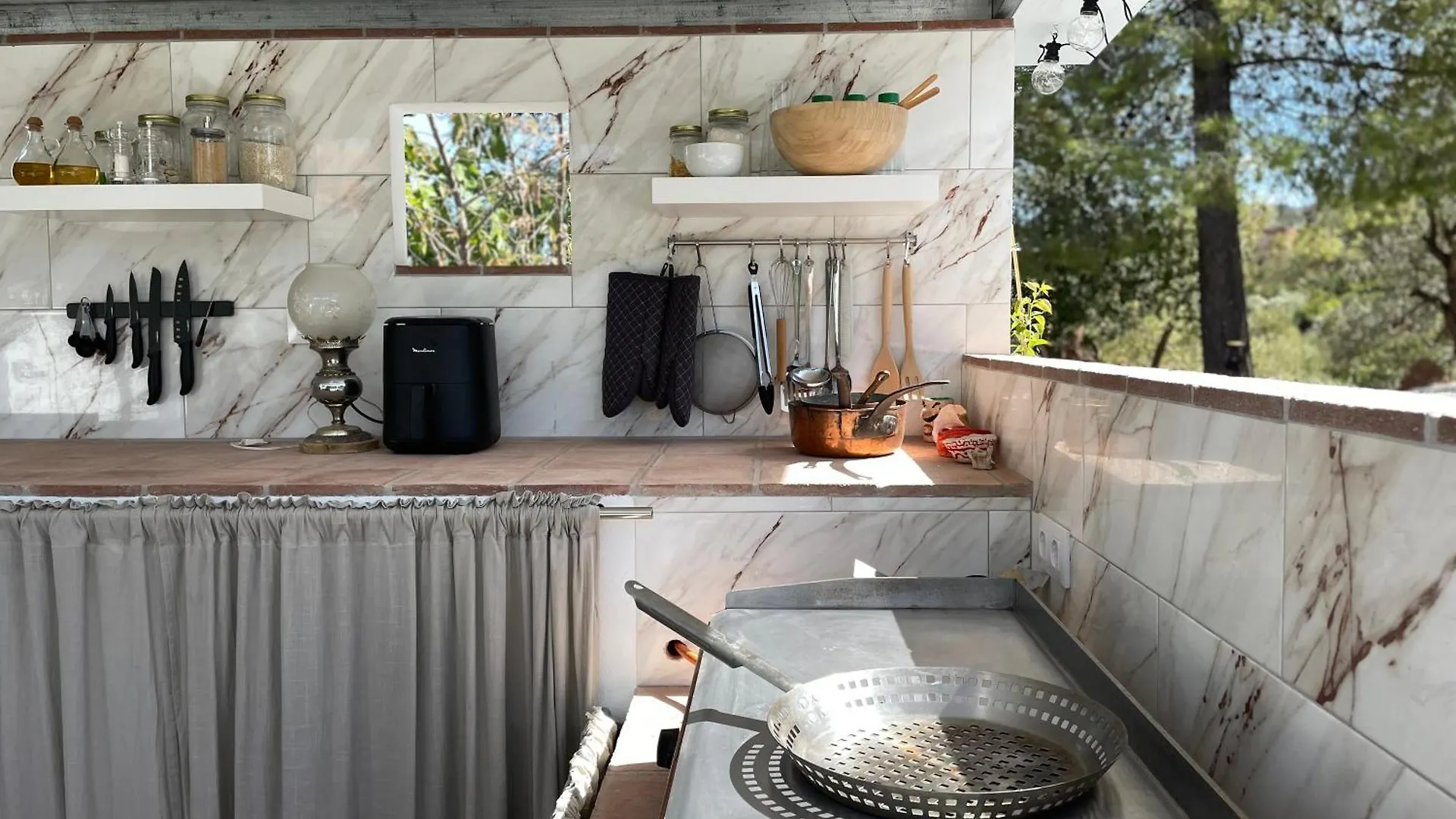 Casa Rocas New Exterior Kitchen Villa Comares 0*,  Spain